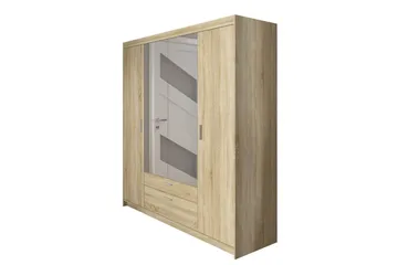 Norrbyn Garderob med Spegel 53x190x176,3 cm - Sonomaek - Förvaring - Klädförvaring - Garderob & garderobssystem