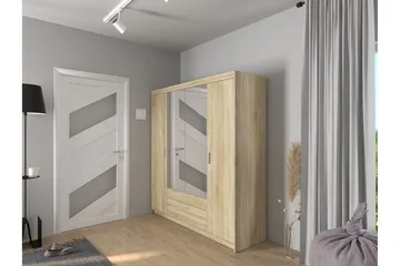 Norrbyn Garderob med Spegel 53x190x176,3 cm - Sonomaek - Förvaring - Klädförvaring - Garderob & garderobssystem