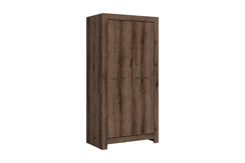 Olender Garderob 98x195 cm - Brun - Förvaring - Klädförvaring - Garderob & garderobssystem