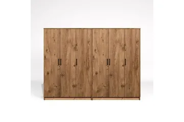 Olera Garderob 240x180 cm - Natur - Förvaring - Klädförvaring - Garderob & garderobssystem