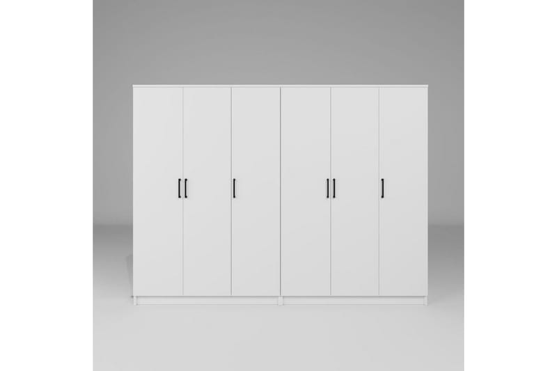 Olera Garderob 240x180 cm - Vit - Förvaring - Klädförvaring - Garderob & garderobssystem