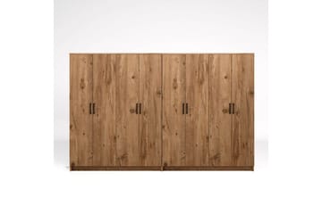Olera Garderob 280 cm i Ljust Trä - Brun - Förvaring - Klädförvaring - Garderob & garderobssystem