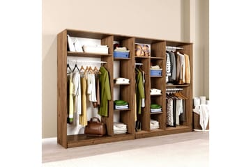 Olera Garderob 280x180 cm - Natur - Förvaring - Klädförvaring - Garderob & garderobssystem