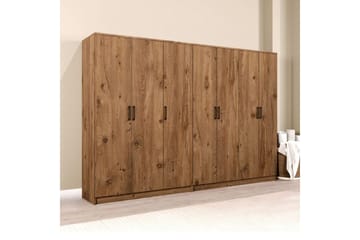 Olera Garderob 280x180 cm - Natur - Förvaring - Klädförvaring - Garderob & garderobssystem