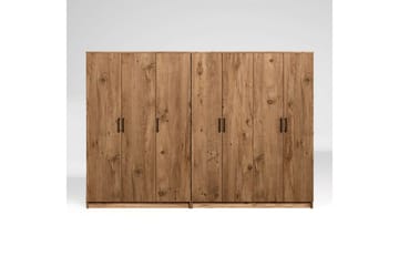 Olera Garderob 280x180 cm - Natur - Förvaring - Klädförvaring - Garderob & garderobssystem