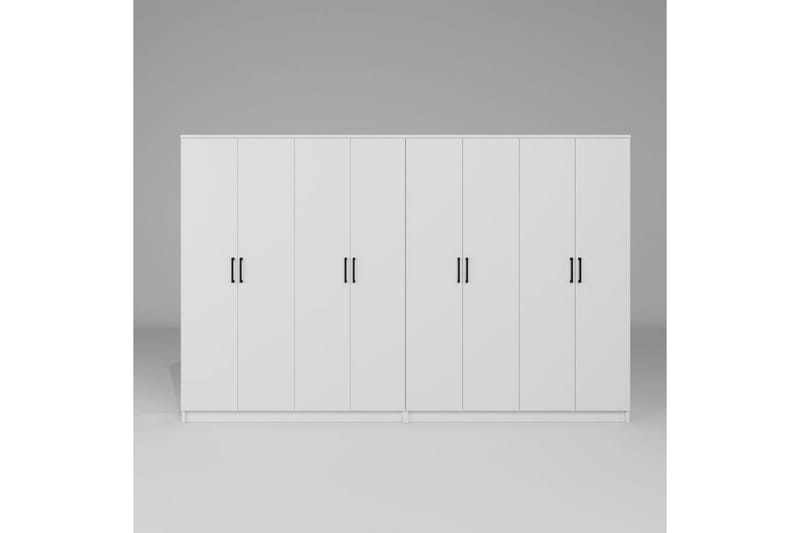 Olera Garderob 280x180 cm - Vit - Förvaring - Klädförvaring - Garderob & garderobssystem