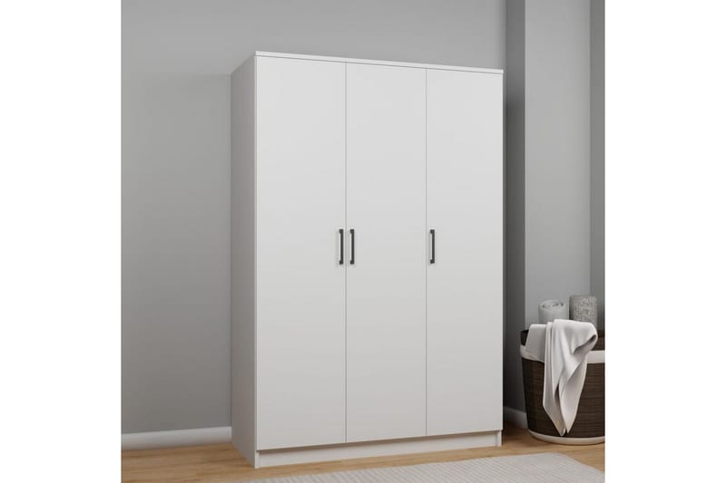 Olera Garderobsskåp 120x180 cm - Vit - Förvaring - Klädförvaring - Garderob & garderobssystem - Hörngarderob