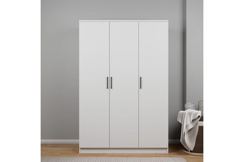 Olera Garderobsskåp 120x180 cm - Vit - Förvaring - Klädförvaring - Garderob & garderobssystem - Klädskåp & fristående garderob