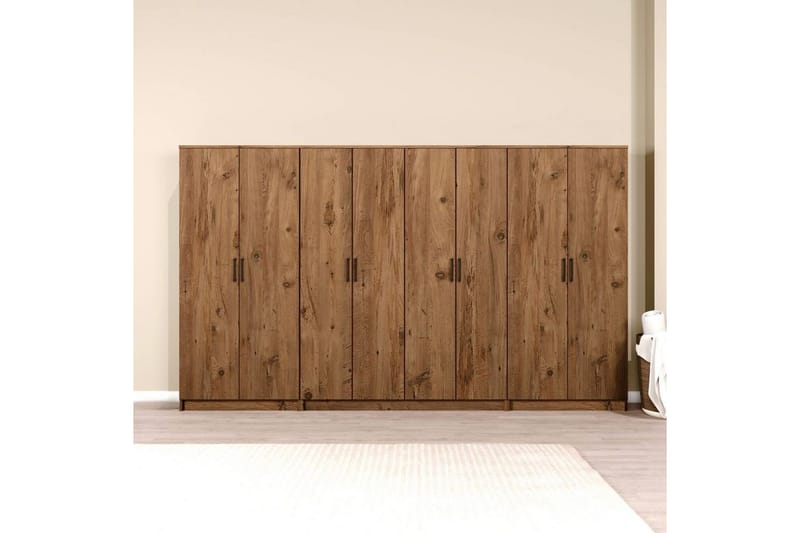 Olera Garderobsskåp 300x180 cm - Natur - Förvaring - Klädförvaring - Garderob & garderobssystem