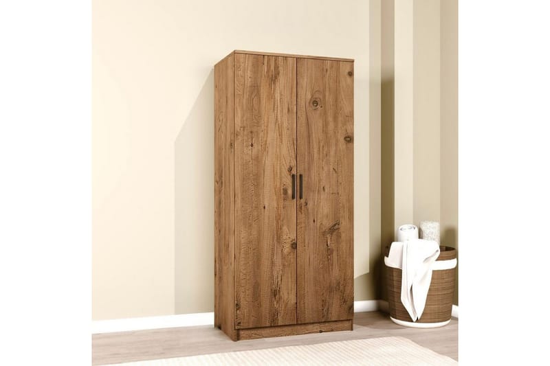 Olera Garderobsskåp 80x180 cm - Natur - Förvaring - Klädförvaring - Garderob & garderobssystem - Klädskåp & fristående garderob