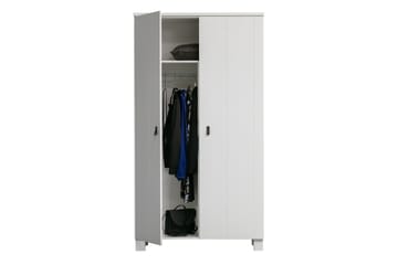 Ollerz Garderob 111 cm i Målat Trä - Vit - Förvaring - Klädförvaring - Garderob & garderobssystem