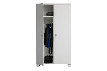 Ollerz Garderob 55x111 cm - Vit - Förvaring - Klädförvaring - Garderob & garderobssystem