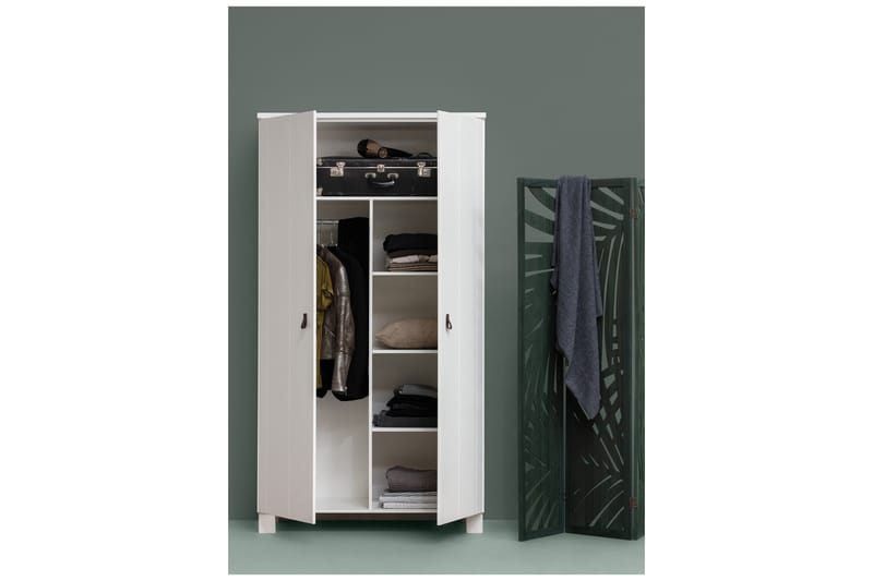 Ollerz Garderob 55x111 cm - Vit - Förvaring - Klädförvaring - Garderob & garderobssystem