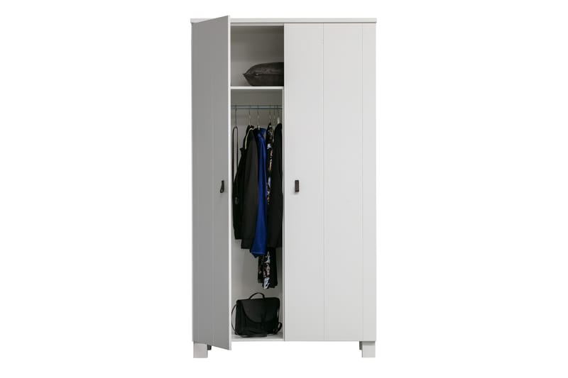 Ollerz Garderob 55x111 cm - Vit - Garderob & garderobssystem - Klädskåp & fristående garderob