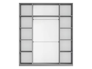Olvik Garderob med Spegel 200x244 cm - Beige - Förvaring - Klädförvaring - Garderob & garderobssystem