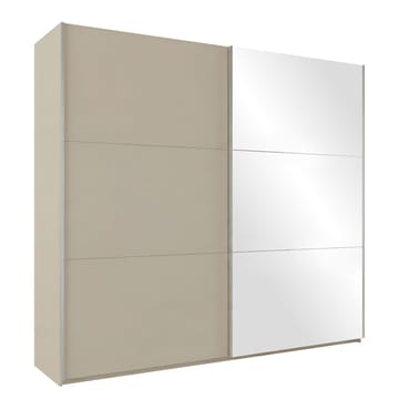 Olvik Garderob med Spegel 225x244 cm - Beige - Förvaring - Klädförvaring - Garderob & garderobssystem