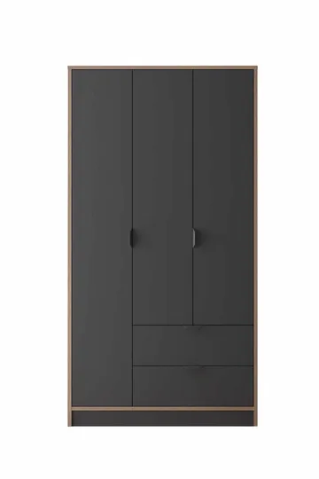 Olyros Garderob 97x182 cm - Antracit - Förvaring - Klädförvaring - Garderob & garderobssystem - Klädskåp & fristående garderob