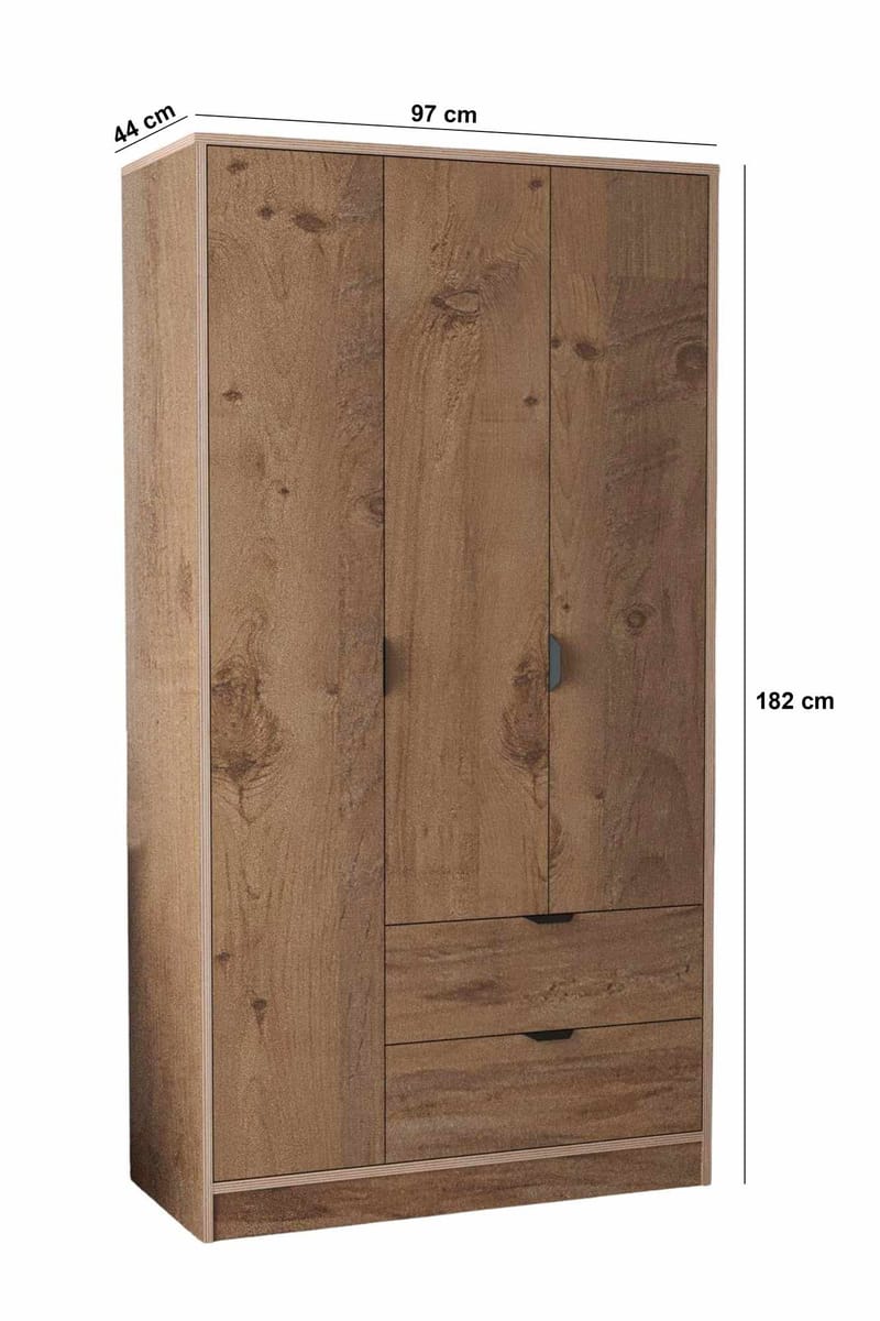 Olyros Garderob 97x182 cm - Atlas Tall - Förvaring - Klädförvaring - Garderob & garderobssystem - Klädskåp & fristående garderob