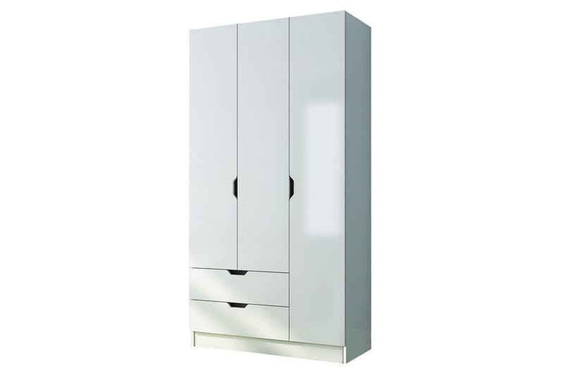 Omrin Garderob 90x180 cm, Matt Vit