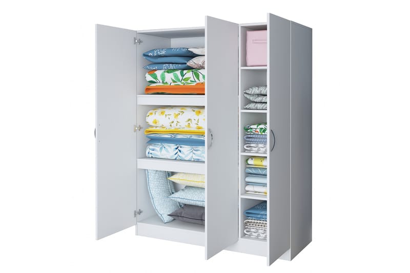 Ostin Garderob 55x145 cm - Vit - Förvaring - Klädförvaring - Garderob & garderobssystem