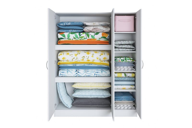 Ostin Garderob 55x145 cm - Vit - Förvaring - Klädförvaring - Garderob & garderobssystem