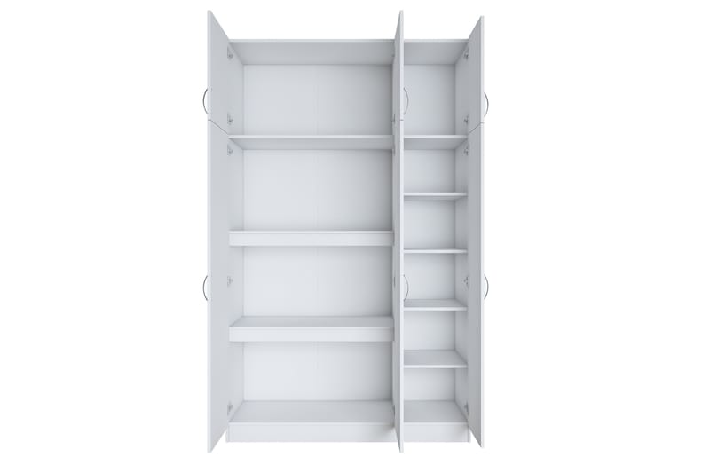 Ostin Garderob 6 Skåp 55x145 cm - Vit - Förvaring - Klädförvaring - Garderob & garderobssystem