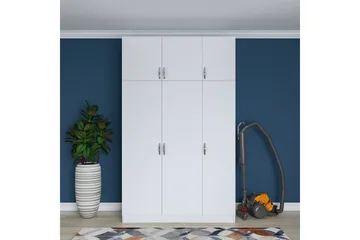 Ostin Garderob 6 Skåp 55x145 cm - Vit - Förvaring - Klädförvaring - Garderob & garderobssystem