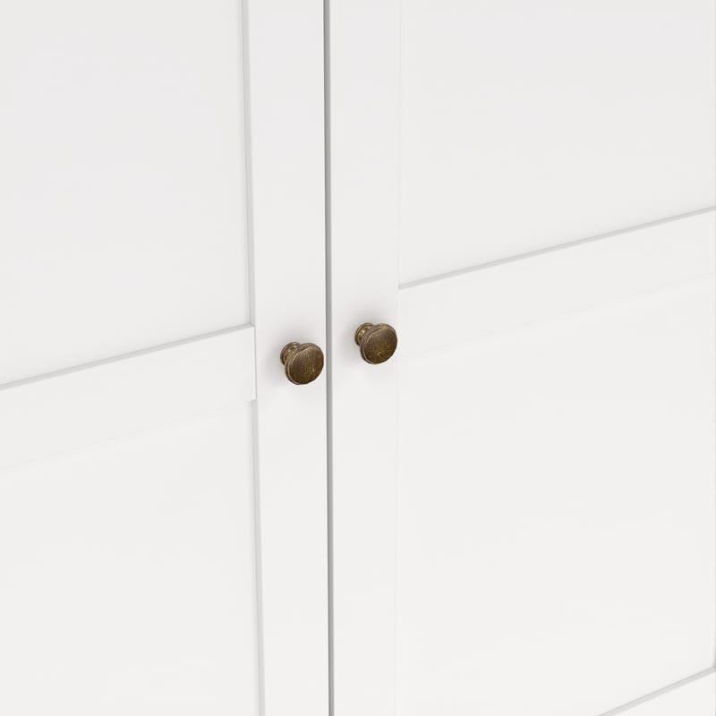 Paris Garderob med 4 dörrar och 2 lådor 181x61x201 cm - Förvaring - Klädförvaring - Garderob & garderobssystem - Klädskåp & fristående garderob