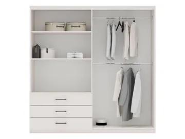 Pekin Garderob med Spegel 215 cm - Förvaring - Klädförvaring - Garderob & garderobssystem
