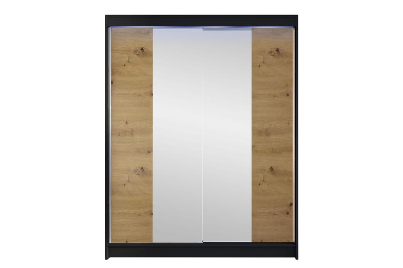 Pickering Garderob m. Spegel 150x200 cm - Brun - Förvaring - Klädförvaring - Garderob & garderobssystem