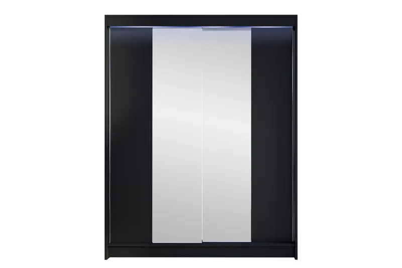 Pickering Garderob m. Spegel 150x200 cm - Brun - Förvaring - Klädförvaring - Garderob & garderobssystem