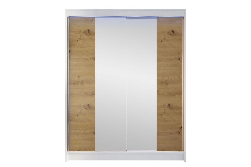 Pickering Garderob m. Spegel 150x200 cm - Svart - Förvaring - Klädförvaring - Garderob & garderobssystem