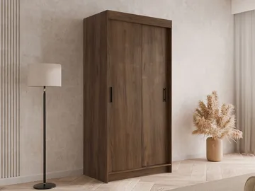 Piedras Garderob 100x200 cm - Brun - Förvaring - Klädförvaring - Garderob & garderobssystem - Klädskåp & fristående garderob