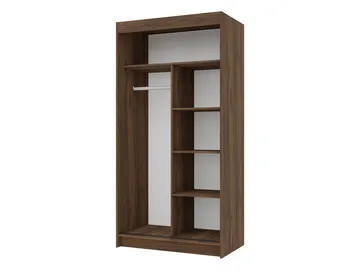 Piedras Garderob 100x200 cm - Brun - Förvaring - Klädförvaring - Garderob & garderobssystem - Klädskåp & fristående garderob