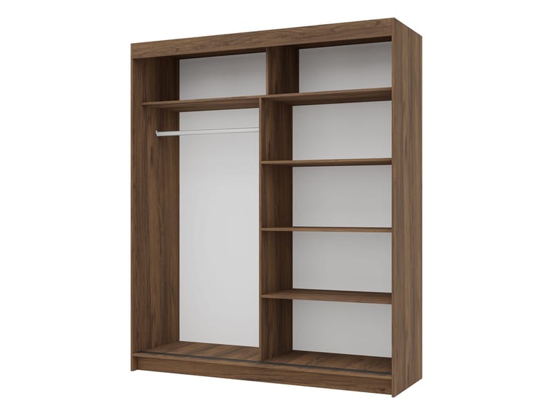 Piedras Garderob 180x215 cm - Brun - Förvaring - Klädförvaring - Garderob & garderobssystem - Klädskåp & fristående garderob