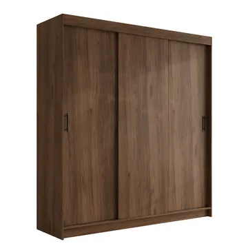 Piedras Garderob 200x215 cm - Brun - Förvaring - Klädförvaring - Garderob & garderobssystem - Klädskåp & fristående garderob