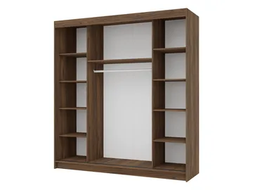 Piedras Garderob 200x215 cm - Brun - Förvaring - Klädförvaring - Garderob & garderobssystem - Klädskåp & fristående garderob