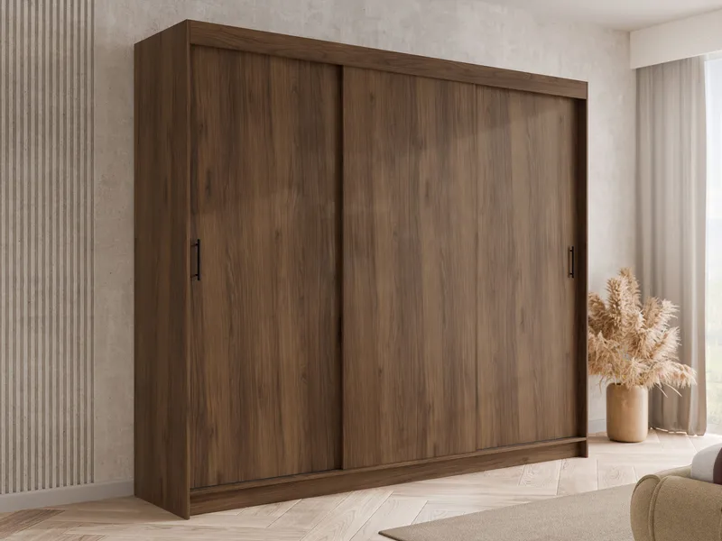 Piedras Garderob 250x215 cm - Brun - Förvaring - Klädförvaring - Garderob & garderobssystem - Klädskåp & fristående garderob