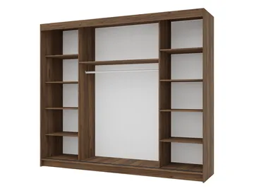 Piedras Garderob 250x215 cm - Brun - Förvaring - Klädförvaring - Garderob & garderobssystem - Klädskåp & fristående garderob