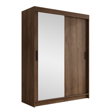 Piedras Garderob med spegel 150x200 cm - Brun - Förvaring - Klädförvaring - Garderob & garderobssystem