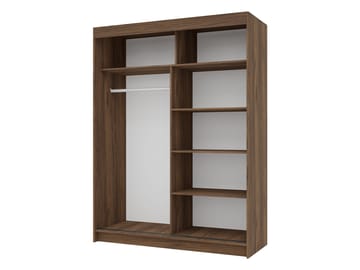 Piedras Garderob med spegel 150x200 cm - Brun - Förvaring - Klädförvaring - Garderob & garderobssystem
