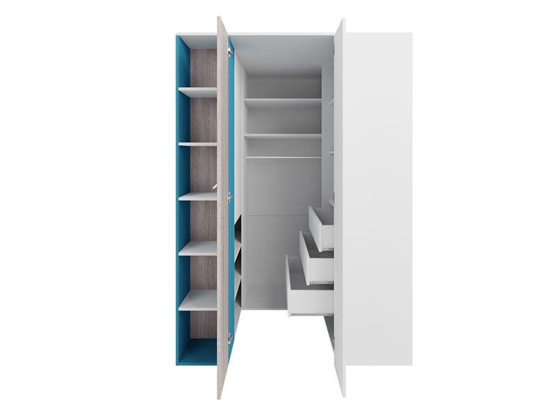 Planeta Garderob med Belysning - Förvaring - Klädförvaring - Garderob & garderobssystem - Hörngarderob