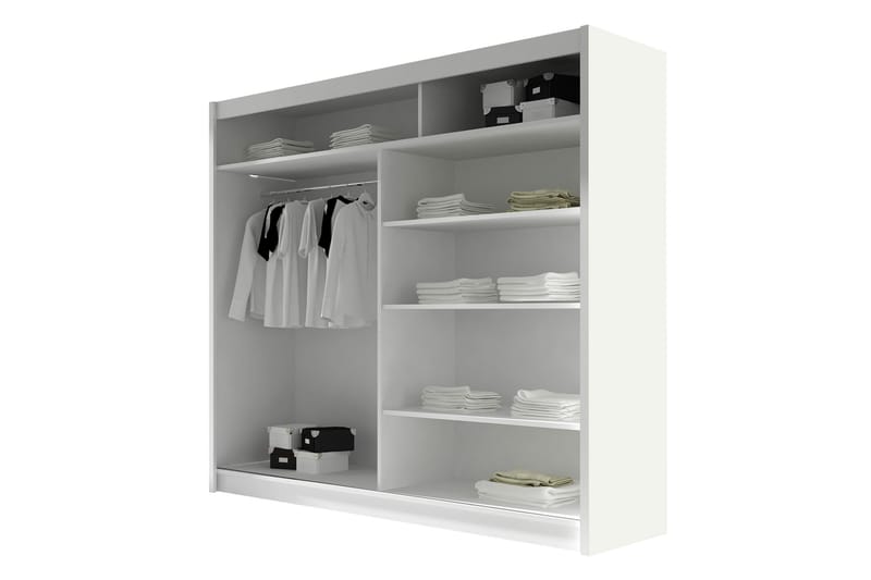 Prag Garderob 180x215 cm - Svart - Förvaring - Klädförvaring - Garderob & garderobssystem