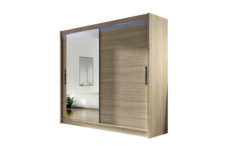 Prag Garderob 180x57x215 cm, Beige