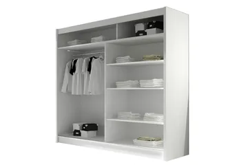 Prag Garderob 180x57x215 cm Scandinavian Choice Black - Förvaring - Klädförvaring - Garderob & garderobssystem
