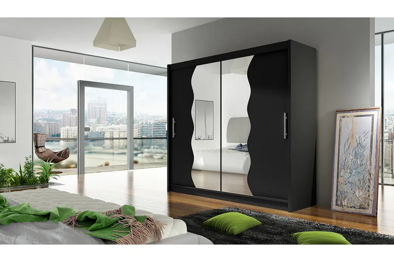 Prag Garderob 180x57x215 cm Scandinavian Choice Black - Förvaring - Klädförvaring - Garderob & garderobssystem