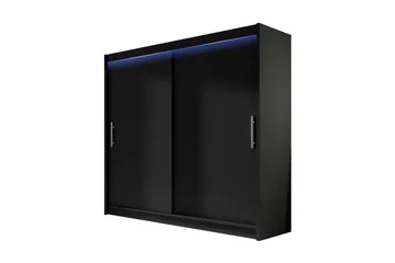 Prag Garderob 180x57x215 cm - Vit - Förvaring - Klädförvaring - Garderob & garderobssystem