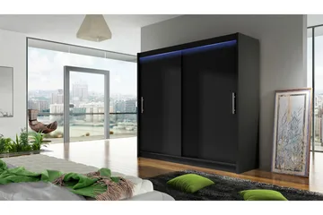 Prag Garderob 180x57x215 cm - Vit - Förvaring - Klädförvaring - Garderob & garderobssystem