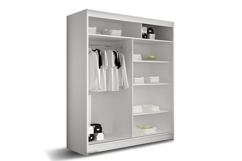 Presto Garderob 150 cm i Målat Trä - Svart - Förvaring - Klädförvaring - Garderob & garderobssystem