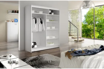 Presto Garderob 58x150 cm - Svart - Förvaring - Klädförvaring - Garderob & garderobssystem